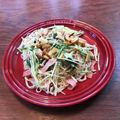 こつゆ514's cooksnap of when they made そうめんdeペペロンチーノ水菜とベーコン.