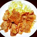 ペコペコぐうぐう's cooksnap of when they made 薄切り豚もも肉のてりてり生姜焼.