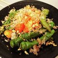 ☆angel's cooksnap of when they made 万願寺とうがらしとトマトで鮮やか焼き浸し.