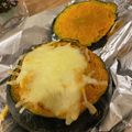 Makki203's cooksnap of when they made 丸ごとかぼちゃの海老グラタン.