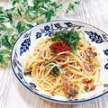 Satoco❋'s cooksnap of when they made さば缶で♡さばと梅しその冷製パスタ♡.