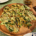 あねこちゃん's cooksnap of when they made 混ぜて焼くだけ！ニラともやしのちぢみ.