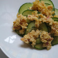 ピロシュパプリカ's cooksnap of when they made 梅味の炒り卵と☆胡瓜の簡単酢の物♪♪.