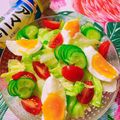 のんべぇヒロ's cooksnap of when they made 秘技で超簡単♪胡瓜の飾り切り★付け合わせ.