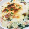 カツレモン's cooksnap of when they made 豆苗とさつまいものチキングラタン.