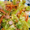 パピヨンさん's cooksnap of when they made キャベツと人参とベーコンの野菜炒め.
