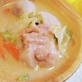 ももちゃんのれしぴ's cooksnap of when they made かぶと里芋の豆乳味噌クリーム煮.