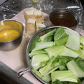 大阪のちゃーちゃん's cooksnap of when they made 青梗菜と厚揚げのふわとろ卵.