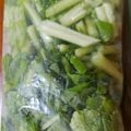 クックZTZ10H☆'s cooksnap of when they made かぶの葉と茎の冷凍保存.