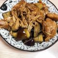 サイチョン's cooksnap of when they made 祝☆話題入り！鶏もも肉とナスのポン酢炒め.