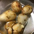 hina＆coMAM's cooksnap of when they made 目からウロコ！ヌルヌルなしの里芋の皮むき.