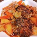 みちばたの花's cooksnap of when they made トマトジュースで簡単煮込みハンバーグ☆.