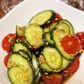 e2yu's cooksnap of when they made きゅうりとトマトの簡単中華風サラダ.
