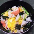 そらいろ猫's cooksnap of when they made 彩り綺麗なほうれん草と紅鮭の混ぜご飯.