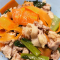 まりっぺ＋°'s cooksnap of when they made 簡単！お弁当にも！小松菜と豚肉炒め.
