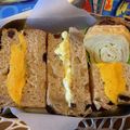 ダンカバー母's cooksnap of when they made レーズンパンでカボチャサンド.
