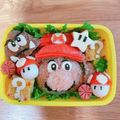 あっきーママ☆★'s cooksnap of when they made スーパーマリオ☆アクセス5万超★キャラ弁.