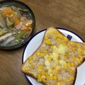 美味しい大好き's cooksnap of when they made ツナマヨコーントースト.