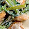 なつの部屋☆'s cooksnap of when they made 鮭と小松菜クリーム煮(簡単).