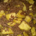 pink0922's cooksnap of when they made さつまいもと挽肉のバター醤油炒め.