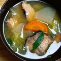 えいてぃえいと's cooksnap of when they made 鮭のあらで　三平汁.