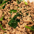 紅小雪's cooksnap of when they made ほうれん草と挽き肉のハーブバター炒め☆.