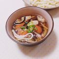 まあまま☆0403's cooksnap of when they made 10分でできる！鶏ときのこの温つけうどん.