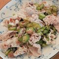 蜜茄子's cooksnap of when they made 豚しゃぶの梅おくら和え.