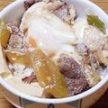 ﾋﾟﾛﾐ♡'s cooksnap of when they made ＊ランチに＊肉豆腐丼＊.