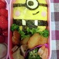 クック2NUMZF☆'s cooksnap of when they made 簡単 ミニオン キャラ弁.