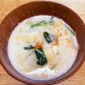 ふくえ☆'s cooksnap of when they made 具だくさん豆乳味噌汁.