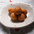 さくらだいこん's cooksnap of when they made さつまいも揚げ団子★おやつに★お弁当に.