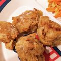 くまじ◎'s cooksnap of when they made 肉が少なくても諦めないで！厚揚げ唐揚げ.