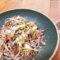 ぴよ☆mama's cooksnap of when they made えのきとネギの蕎麦パスタ.