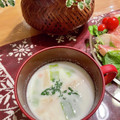 青空にうかぶくも's cooksnap of when they made 長芋&きのこ♡とろ〜りんミルクスープ.