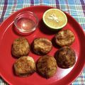 chi−ちゃん's cooksnap of when they made 冷凍たこ焼きを、すだちの搾り汁で頂く。.