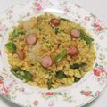 もぐ・ω・くま's cooksnap of when they made 簡単 レタスチャーハン.