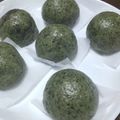 ameうめ's cooksnap of when they made ヨモギ饅頭.