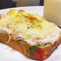 ☆GSSQHY☆'s cooksnap of when they made 主人が作るガッツリトースト！.
