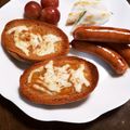 もふもふクロさん's cooksnap of when they made 黒糖パンにシナモンチーズマーマレード.