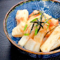 ルぴあ's cooksnap of when they made 簡単おつまみ　長芋と辛子明太子の和え物.