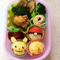 サイチョン's cooksnap of when they made キャラ弁☆ピカチュウのコロコロおにぎり.