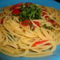 michivaio's cooksnap of when they made プチトマトと大葉の冷製パスタ.