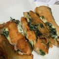 mayu2160's cooksnap of when they made サーモンムニエルのほうれん草チーズサンド.