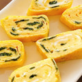 りーとぽん's cooksnap of when they made お弁当の卵焼きをアレンジ！海苔入り卵焼き.