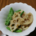 ramieru's cooksnap of when they made #さやインゲンと#蓮根の#お浸し.