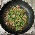 mmnbnaho's cooksnap of when they made 簡単！ベーコンと壬生菜のにんにく醤油炒め.