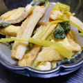 マイクック☆'s cooksnap of when they made 揚げ蒲鉾と油揚げ、蒟蒻と小松菜の煮物☆.