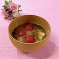toraちゃん♪'s cooksnap of when they made 簡単❤︎トマトの味噌汁.