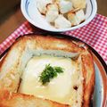 お山のエイ's cooksnap of when they made トーストで楽しい♬チーズフォンデュ.
